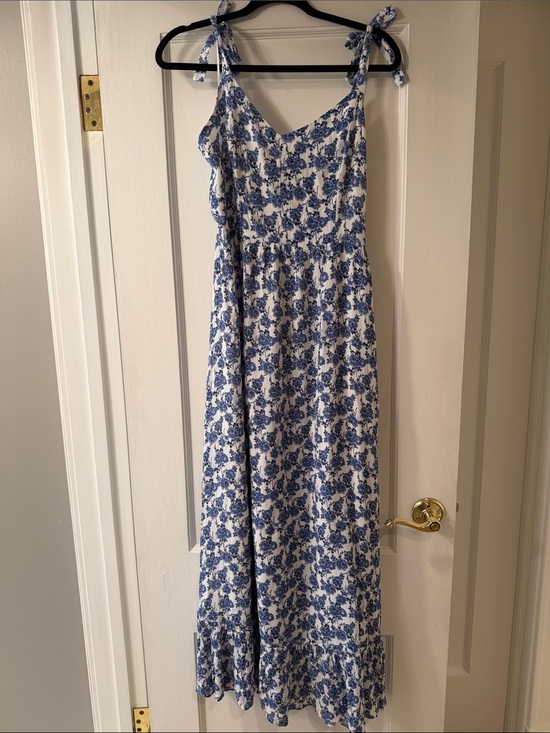 Cynthia Rowley Dresses & Skirts - Cynthia Rowley Blue and White Floral Maxi Dress